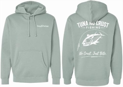 "No Crust, Just Bite" Heavyweight Hoodie — Dusty Sage